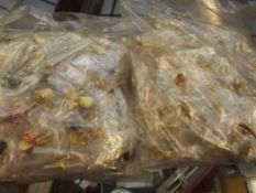2 bags of badges (1 bag cats and 1 bag robin)