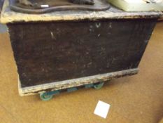 Victorian chest incorporating internal candle box
