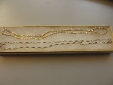 Two 9 ct gold neck chains
