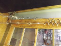 Two German and British barbed wire pickets