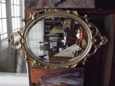 Guilt framed mirror
