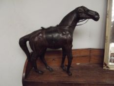 Large leather horse