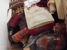 Large box of candles and others