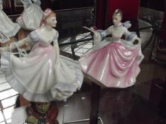 2 Royal Doulton miniature figures