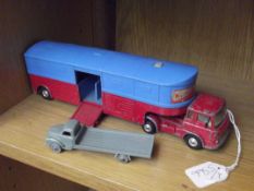 Two vintage toy trucks