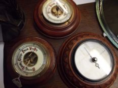 Three wall barometers