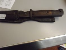 German mauser bayonet with frog and scabbard