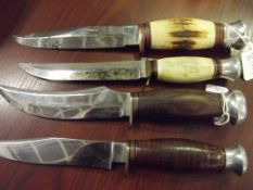 Four Scout's knifes