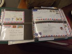 Two albums of postal stamps and others