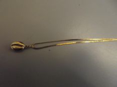 9 ct gold chain with pendant