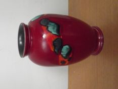 Poole pottery vase