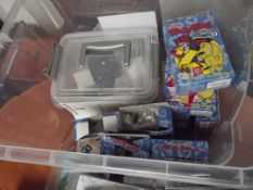 Box of wacky races toys and others