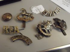 Collection of military badges