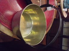 Victorian brass jam pan