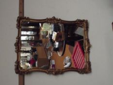 Guilt framed mirror