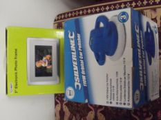 Electronic photo frame and car polisher