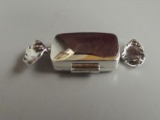Silver stamped (Sweet) pill box