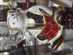 Royal Crown Derby Shonabear paper weight gold stop