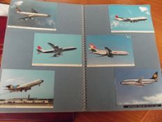 Album of photographs of planes and trains