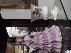 Wedgwood figurine and Wedgwood vase