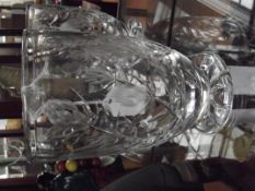 Signed Stuart crystal vase