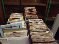 4 boxes single records