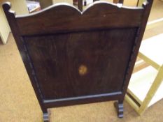 Edwardian inlaid firescreen
