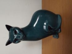 Large Poole pottery cat