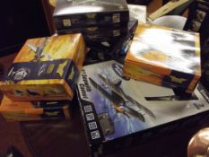 Collection of model aircrafts, all boxed