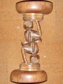 Large treen group figure