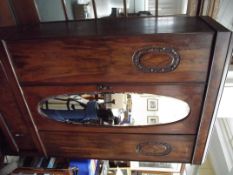 Victorian mirrored wardrobe