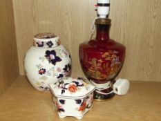 Two items in mason ironstone together crown devon