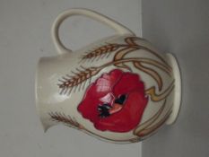 Moorcroft jug, Harvest Poppey