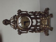 Ornate gilt metal clock