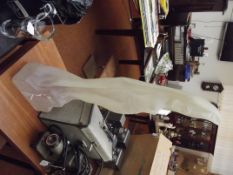 Large frosted figure of a nude in the art deco sty