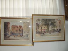 Pair of signed AW Brown prints