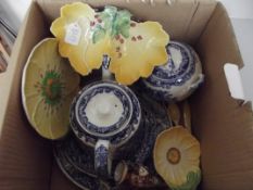 Collection of Carltonware together with blue and w