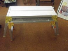 Pair of aluminium trestles