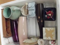 Various ceramics to include a Moorcroft ashtray fo