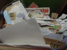 Large box of loose stamps