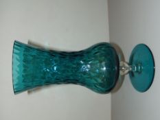 Kingfisher blue vase