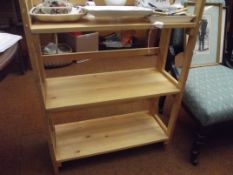 Folding display shelf