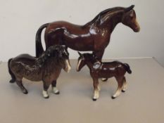 Large ceramic horse, Beswick Shetlands horse for r