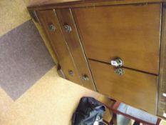 Oak cabinet with two base drawers