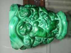 Art Deco style cased glass vase