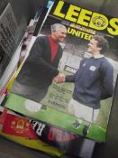 Box of football programs