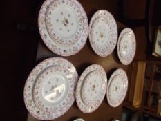 Set of six Wedgwood dinner plates with six matchin