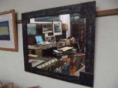Slate framed mirror