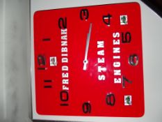 Fred Dibnah wall clock