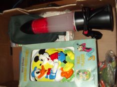 Walt Disney night light, lava lamp etc